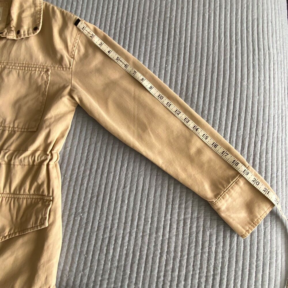Universal Thread Women's XS Beige Utility Jacket Collared Button Front Casual - Picture 9 of 16
